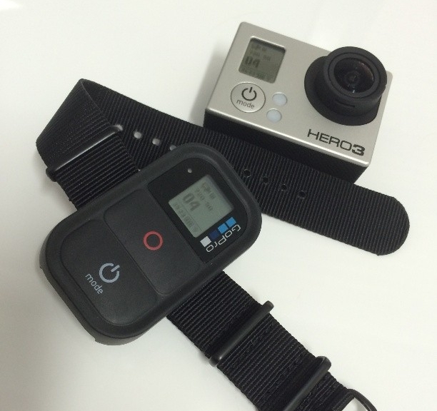 GoPro on a PVD coated NATO strap from #cheapestnatostraps #gopro #natostrap #natoband