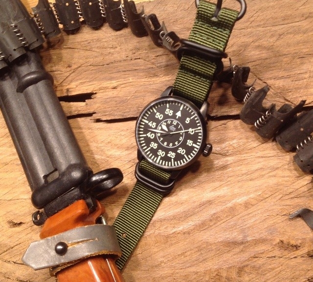 Laco flieger on a Zulu strap from #cheapestnatostraps.com #laco #flieger #pilotwatch #zulustrap #natostrap #natoband #uhrforum #watchuseek #klocksnack