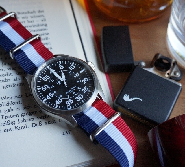 Orient Flight on a $7 NATO strap from #cheapestnatostraps.com #orient #orientflight #pilotwatch #natostrap #natoband #watchband #watchstrap #watchuseek #klocksnack