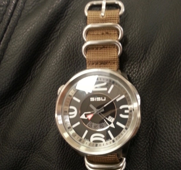 Sisu on a Zulu strap from #cheapestnatostraps #sisu #zulustrap #natostrap #natoband