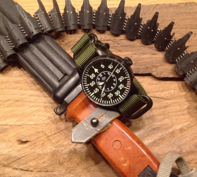 Laco flieger on a Zulu strap from #cheapestnatostraps.com #laco #flieger #pilotwatch #zulustrap #natostrap #natoband #klocksnack #watchuseek #uhrforum