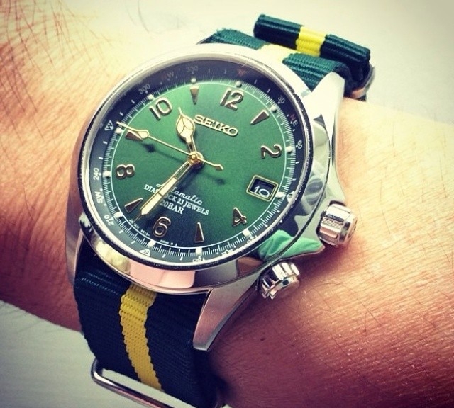 Seiko on a NATO strap from #cheapestnatostraps.com #seiko #natostrap #natoband #klocksnack #watchuseek #timetotalk