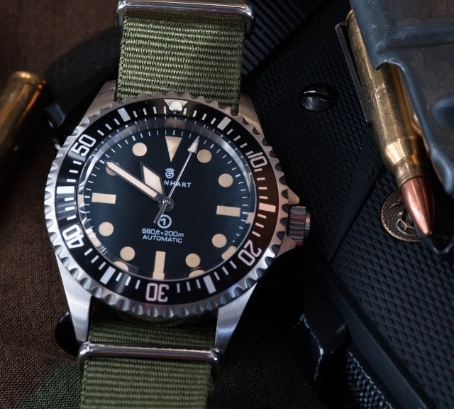 Steinhart OVM on a NATO strap from #cheapestnatostraps.com #steinhart #steinhartovm #natostrap #natoband #diverswatch #klocksnack #watchuseek