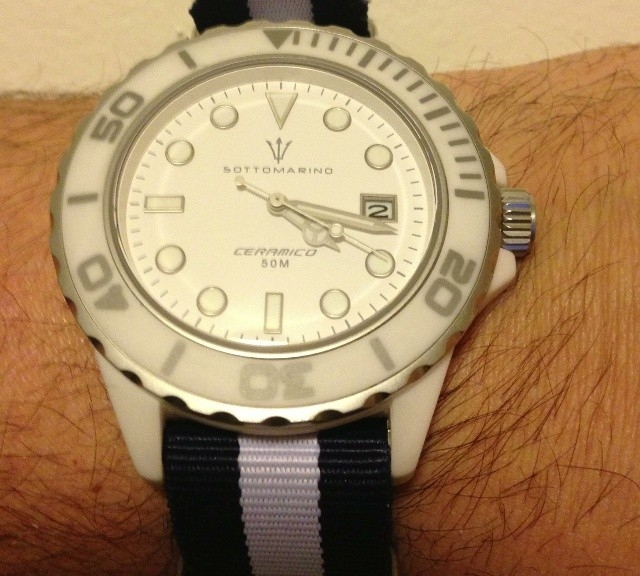 Sottomarino on a NATO strap from #cheapestnatostraps.com #sottomarino #natostrap #natoband