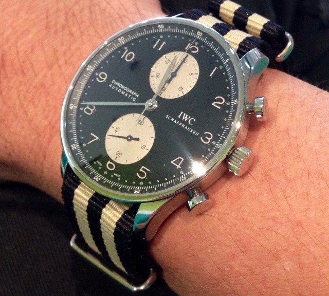 IWC on a NATO strap from #cheapestnatostraps.com #iwc #natostrap #natoband #klocksnack #watchuseek #timetotalk