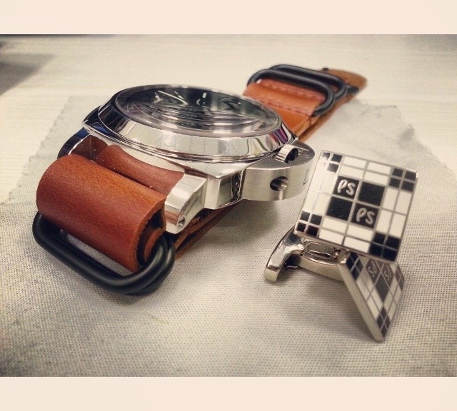 Panerai PAM111 on a handmade leather Zulu strap from #cheapestnatostraps.com #panerai #leathernatostrap #zulustrap #natostrap #natoband #instawatch #klocksnack #watchuseek