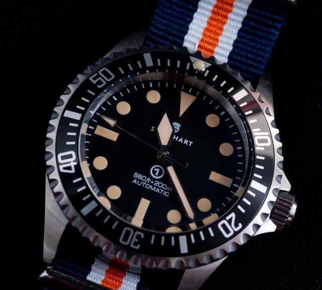 Steinhart OVM on a tudor inspired NATO strap from #cheapestnatostraps.com #steinhart #steinhartovm #natostrap #natoband #diverswatch #klocksnack #watchuseek #tudor