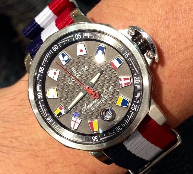 Corum on a NATO strap from #cheapestnatostraps.com #natostrap #natoband #klocksnack #watchuseek #timetotalk