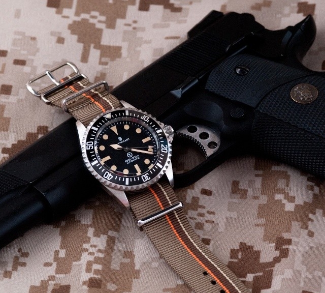 Steinhart OVM on a premium NATO strap from #cheapestnatostraps.com #steinhart #steinhartovm #natostrap #natoband #klocksnack #watchuseek