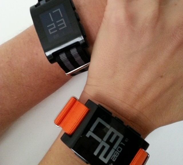 Pebble Smartwatch on NATO straps from #cheapestnatostraps.com #pebble #smartwatch #natostrap #natoband