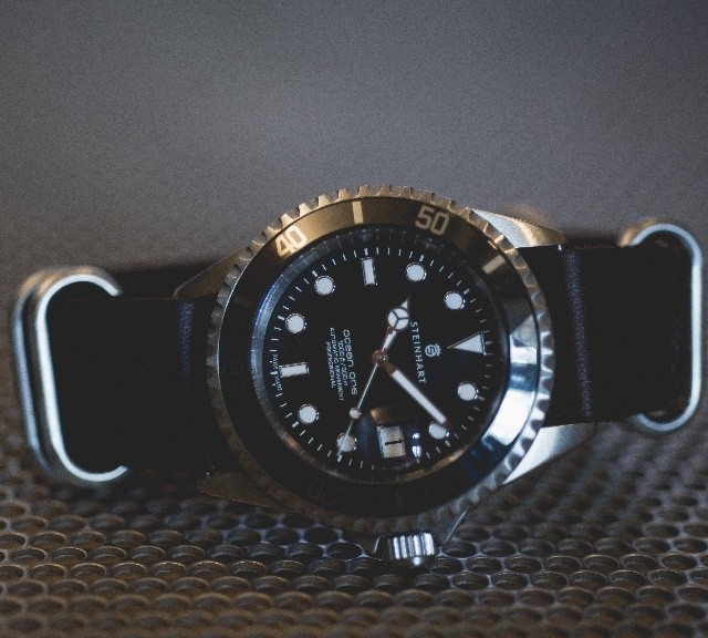 Steinhart ocean one on a handmade leather Zulu strap from #cheapestnatostraps.com #steinhart #zulustrap #leathernatostrap #natostrap #natoband #klocksnack #watchuseek #diverswatch