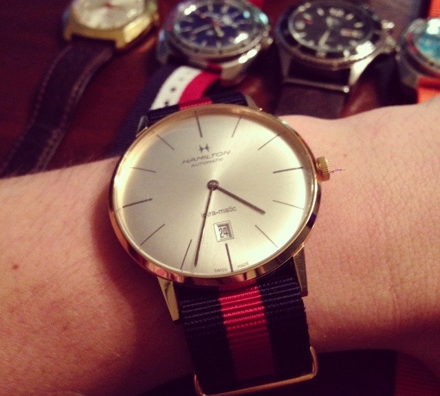 Hamilton on a NATO strap from #cheapestnatostraps.com #hamilton #natostrap #natoband