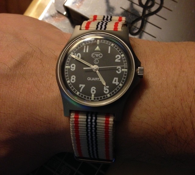CWC on a NATO strap from #cheapestnatostraps.com #cwc #natostrap #natoband