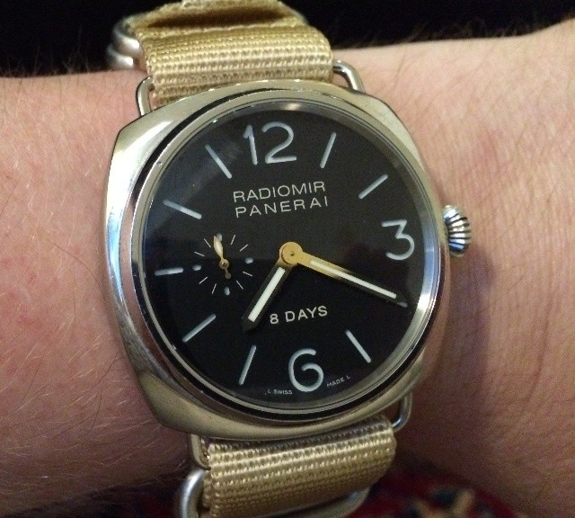 Panerai on a Zulu strap from #cheapestnatostraps.com #panerai #zulustrap #natostrap #natoband #klocksnack #watchuseek
