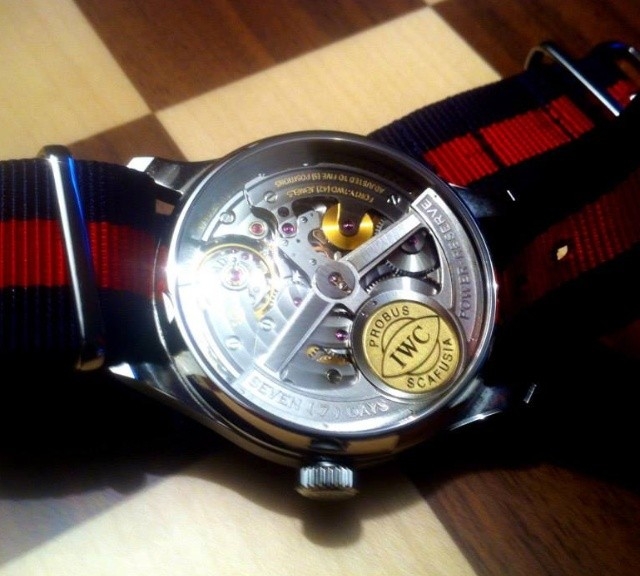 IWC on a premium NATO strap from #cheapestnatostraps.com #iwc #natostrap #natoband #klocksnack #watchuseek