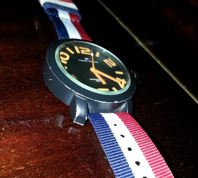 Tommy Hilfiger watch on a original NATO strap from #cheapestnatostraps.com #tommyhilfiger #natostrap #natoband #klocksnack #watchuseek #watchband #watchstrap