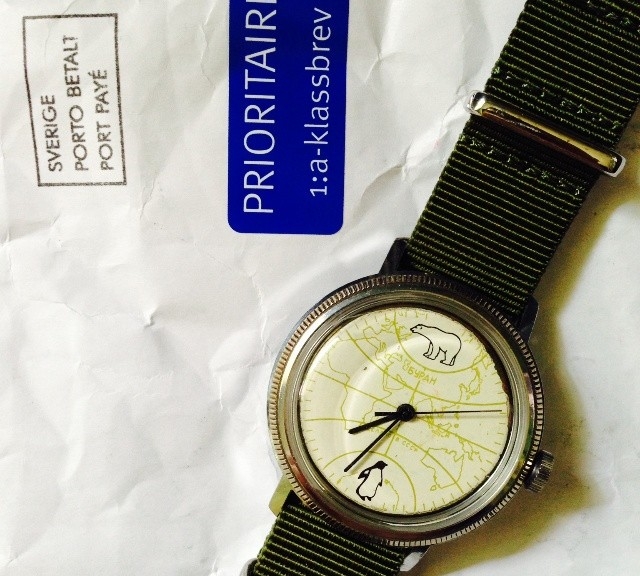 Vostok Polar Expedition on a solid khaki green premiun NATO strap from #cheapestnatostraps.com #vostok #russianwatch #vintagewatch #natostrap #natoband #klocksnack #watchuseek #instawatch #watchesofinstagram